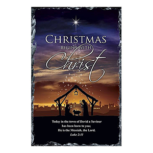 Personalsied Christmas Slate Gift - Gods Infinite Love